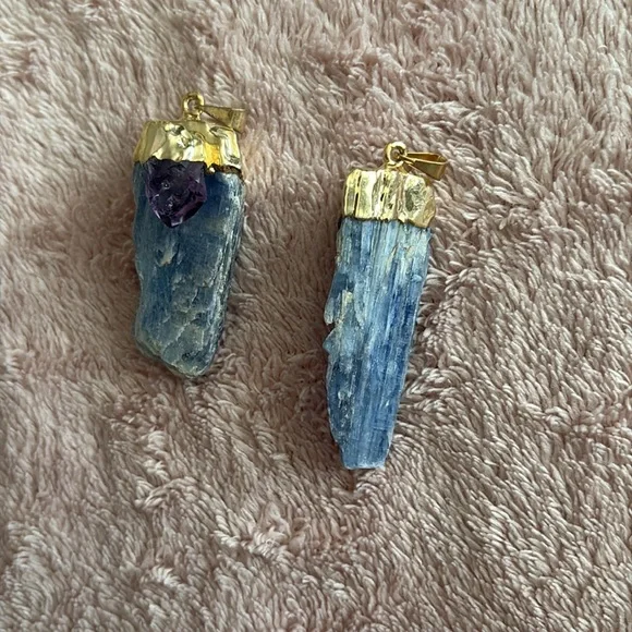 Blue Moon Aura- 1 Handmade Pendant - Picture 2 of 4